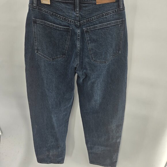 Madewell The Dad Jean Dark Blue Low Rise Jeans Waist 23 - Picture 6 of 10